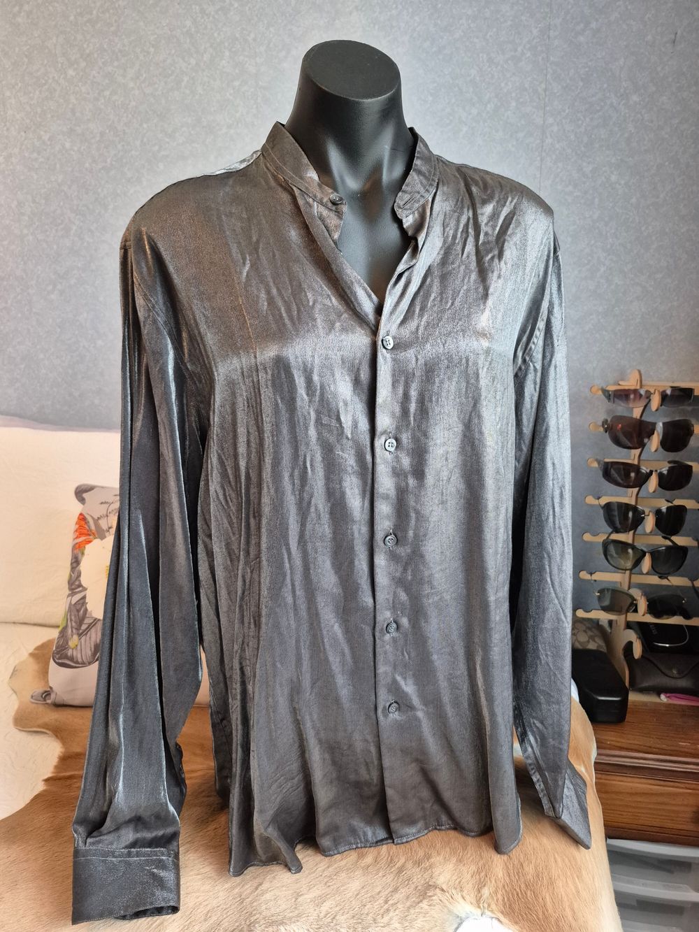 Silver Oversized Shirt.