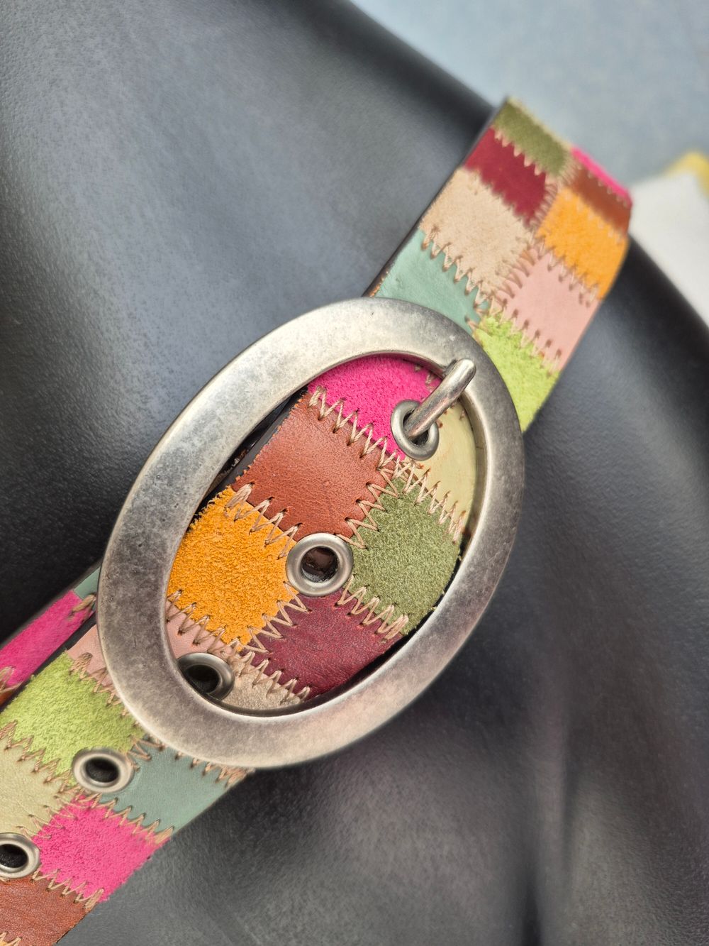 Fossil - Fossil Patchwork Belt on Designer Wardrobe display picture 1