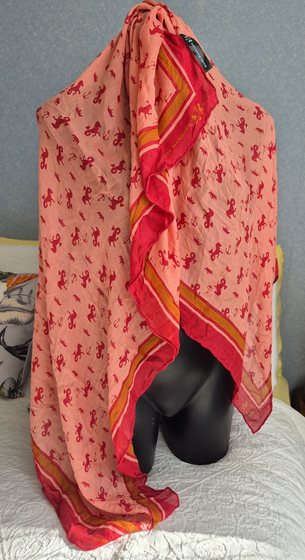 Dark Hampton Coral Scarf