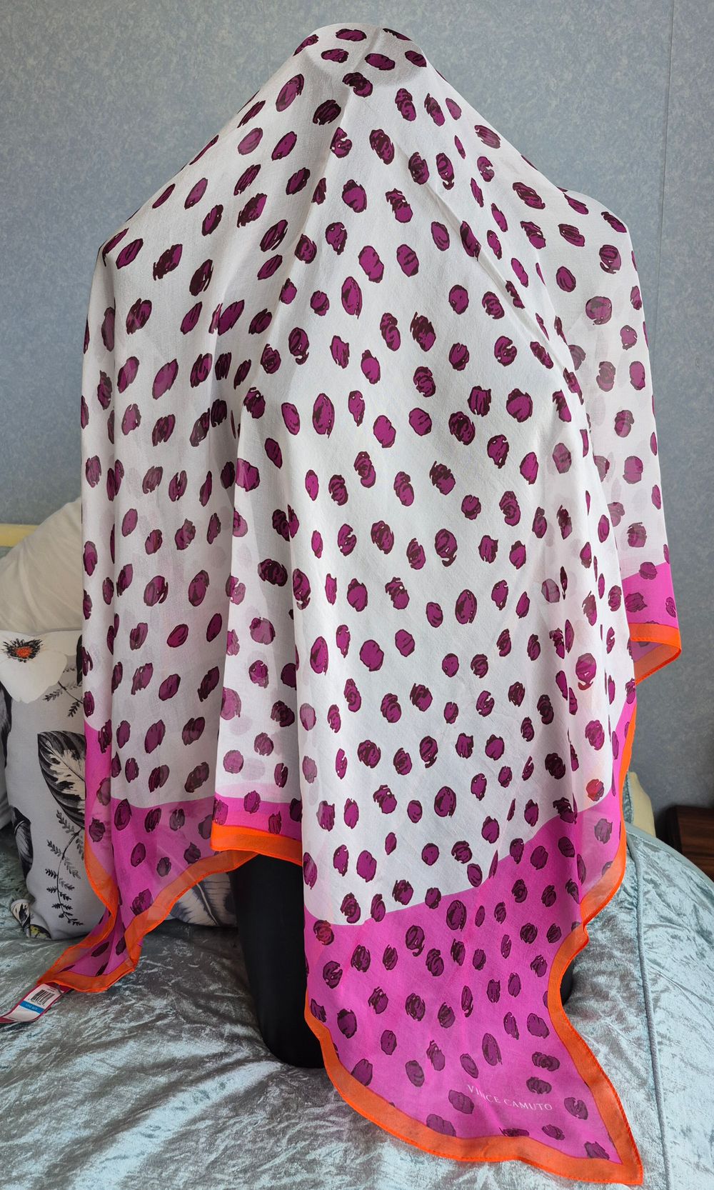 Vince Camuto Pink Print Scarf