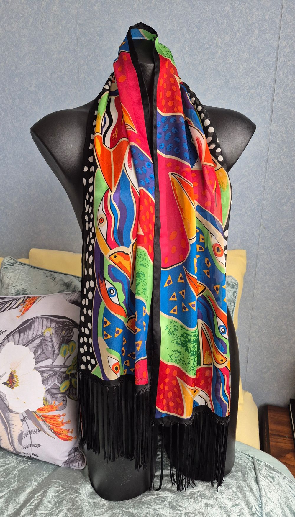 Laurel Burch Multicoloured Bird Scarf