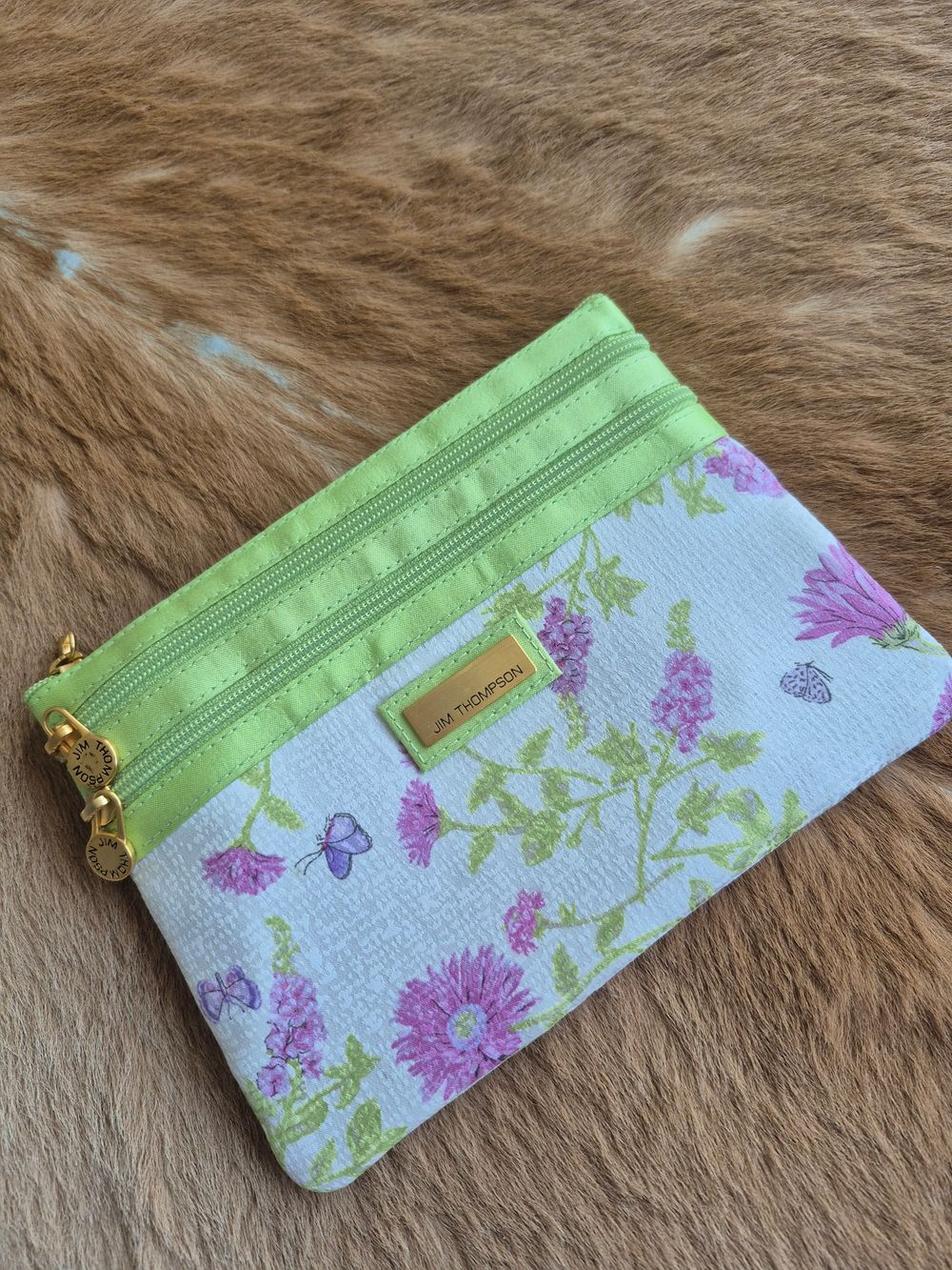 Jim Thompson Floral Pouch