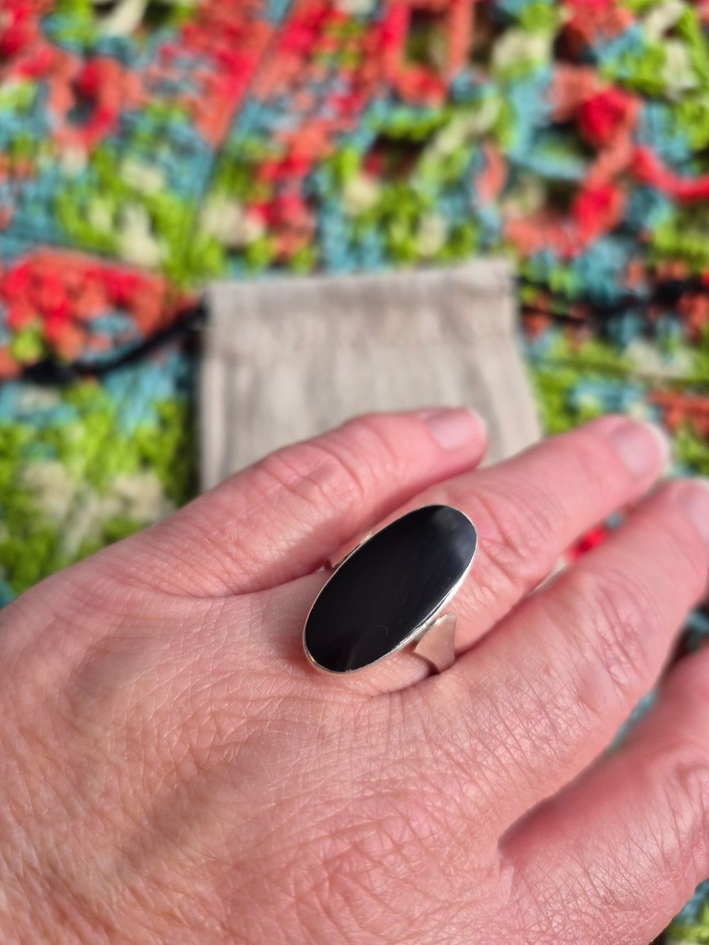 925 Silver Onyx Ring