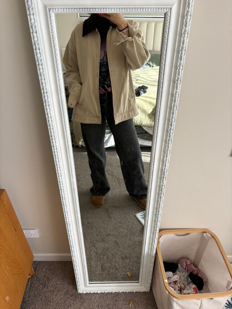 LIONESS Beige Cord Collar Jacket