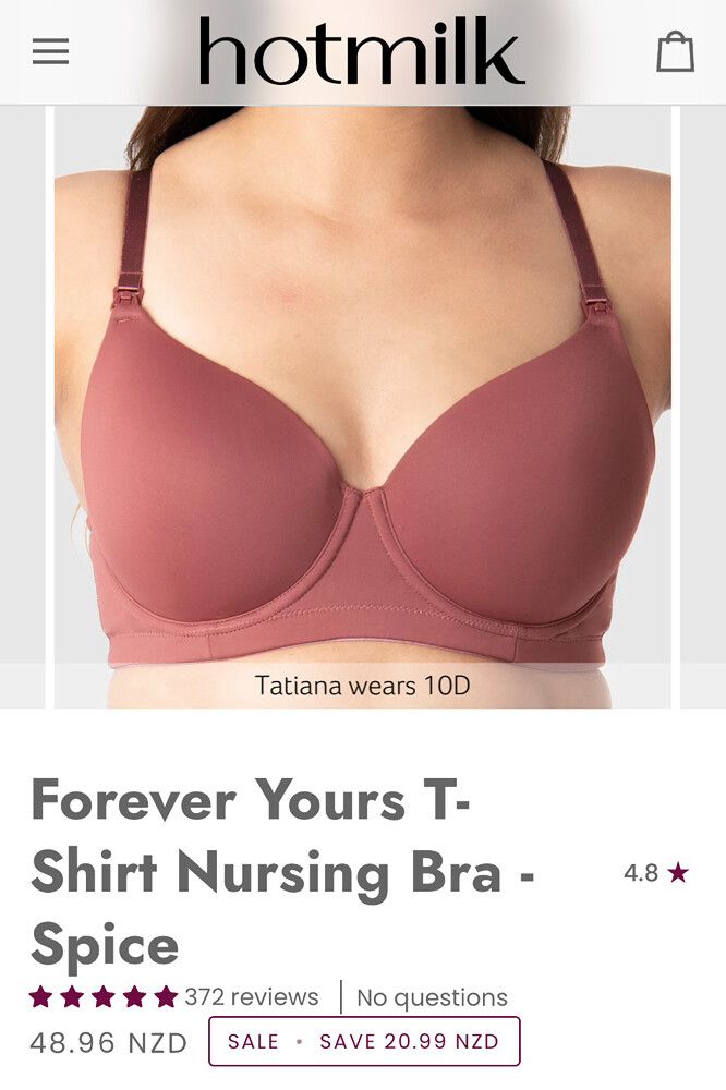 Hotmilk Nursing Bra Size 16DD