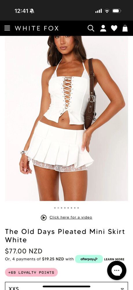 White Fox Skirt