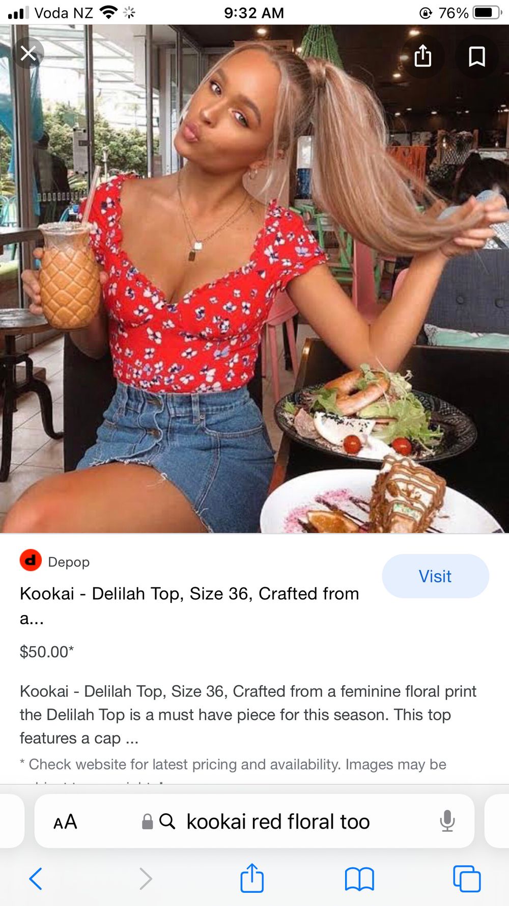 kookai delilah top