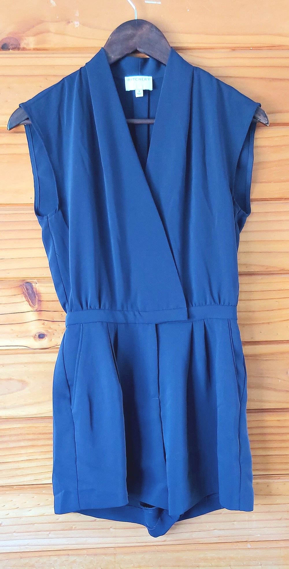 Witchery s4 navy playsuit