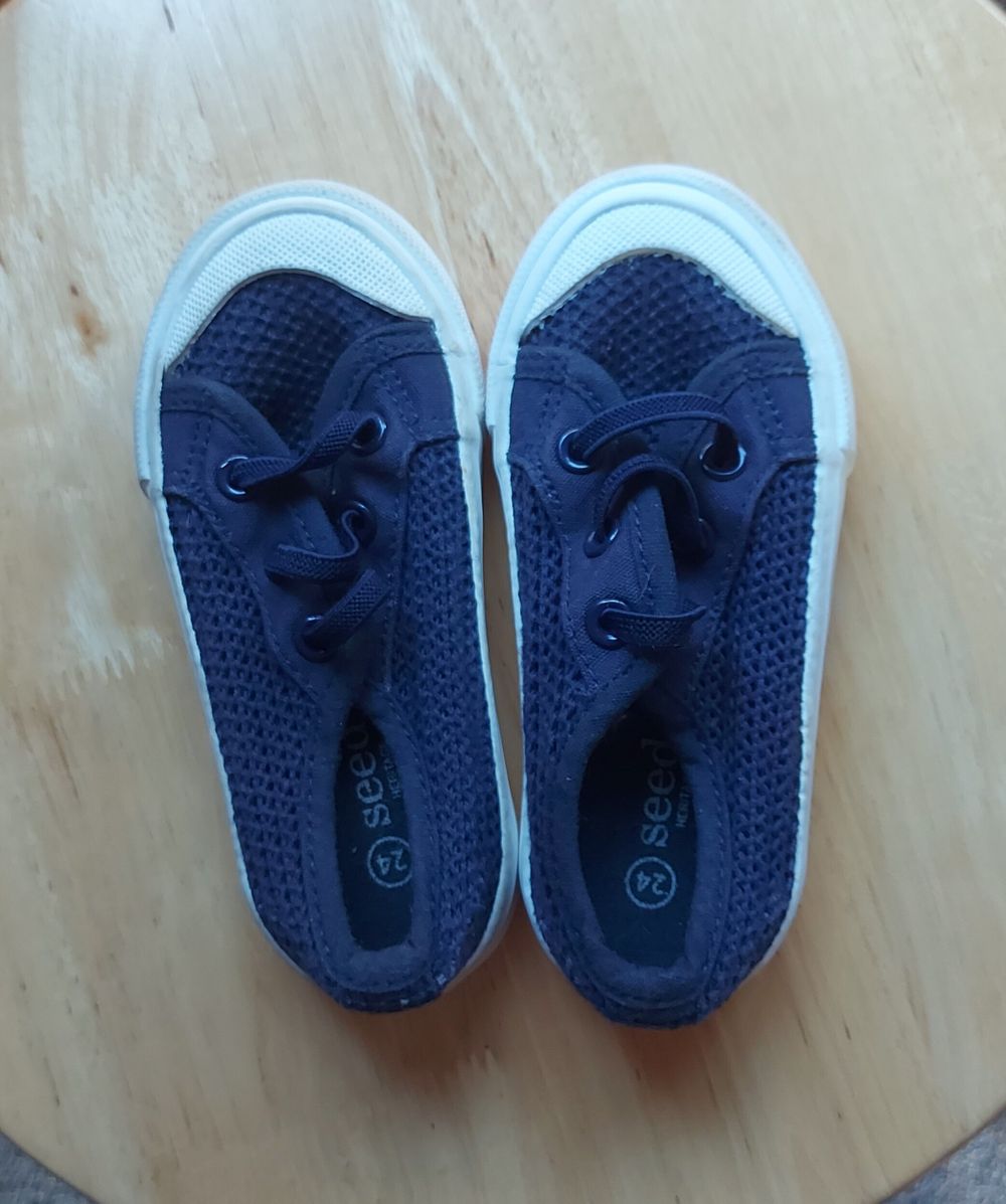 Navy slip on sneakers 24months