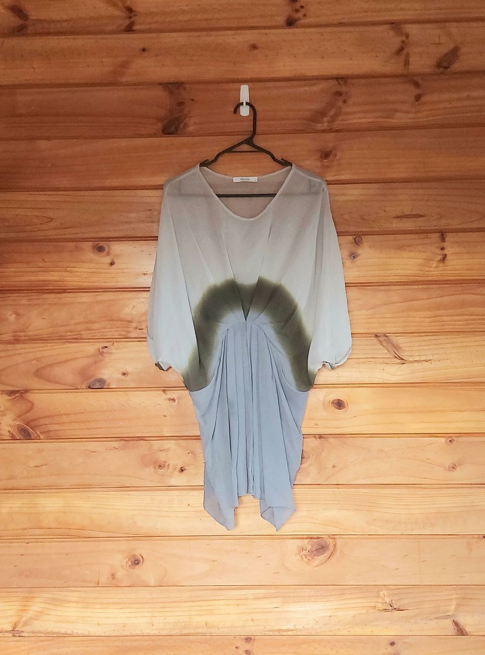 Sheer batwing top