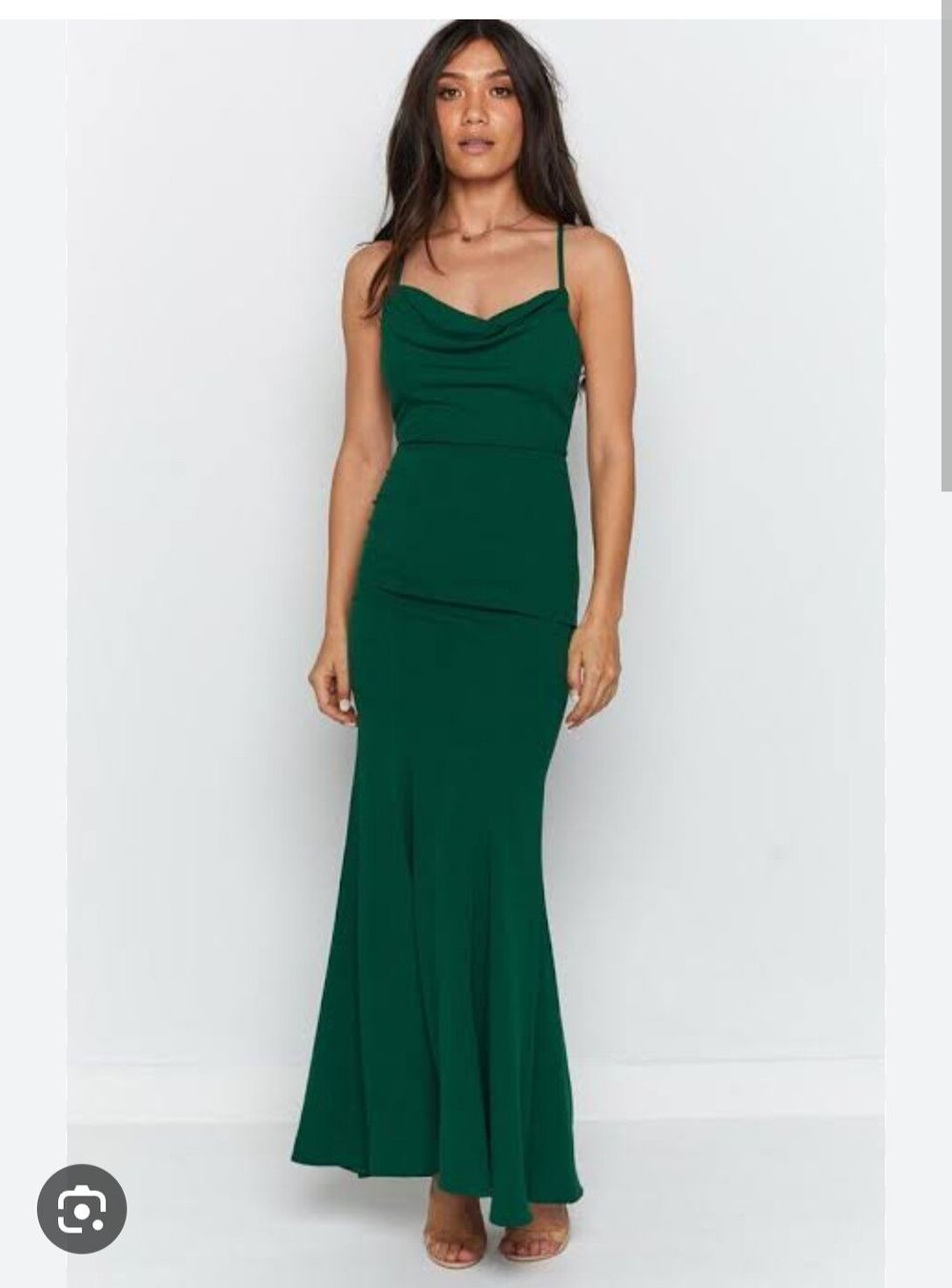 Karen green formal maxi dress