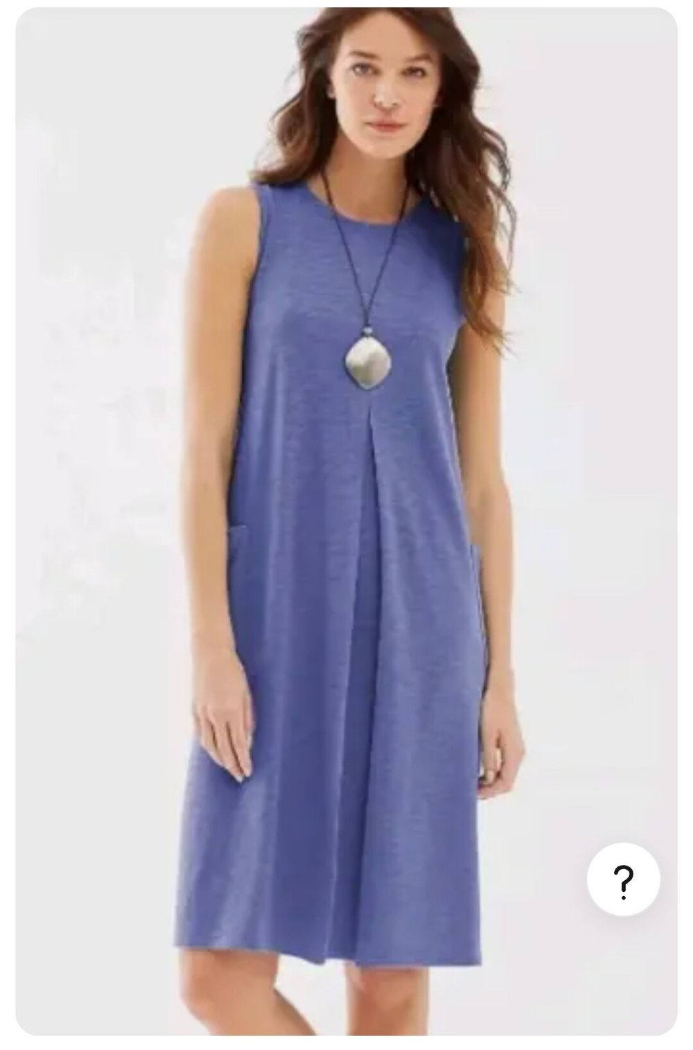 purple knit dress with pockets