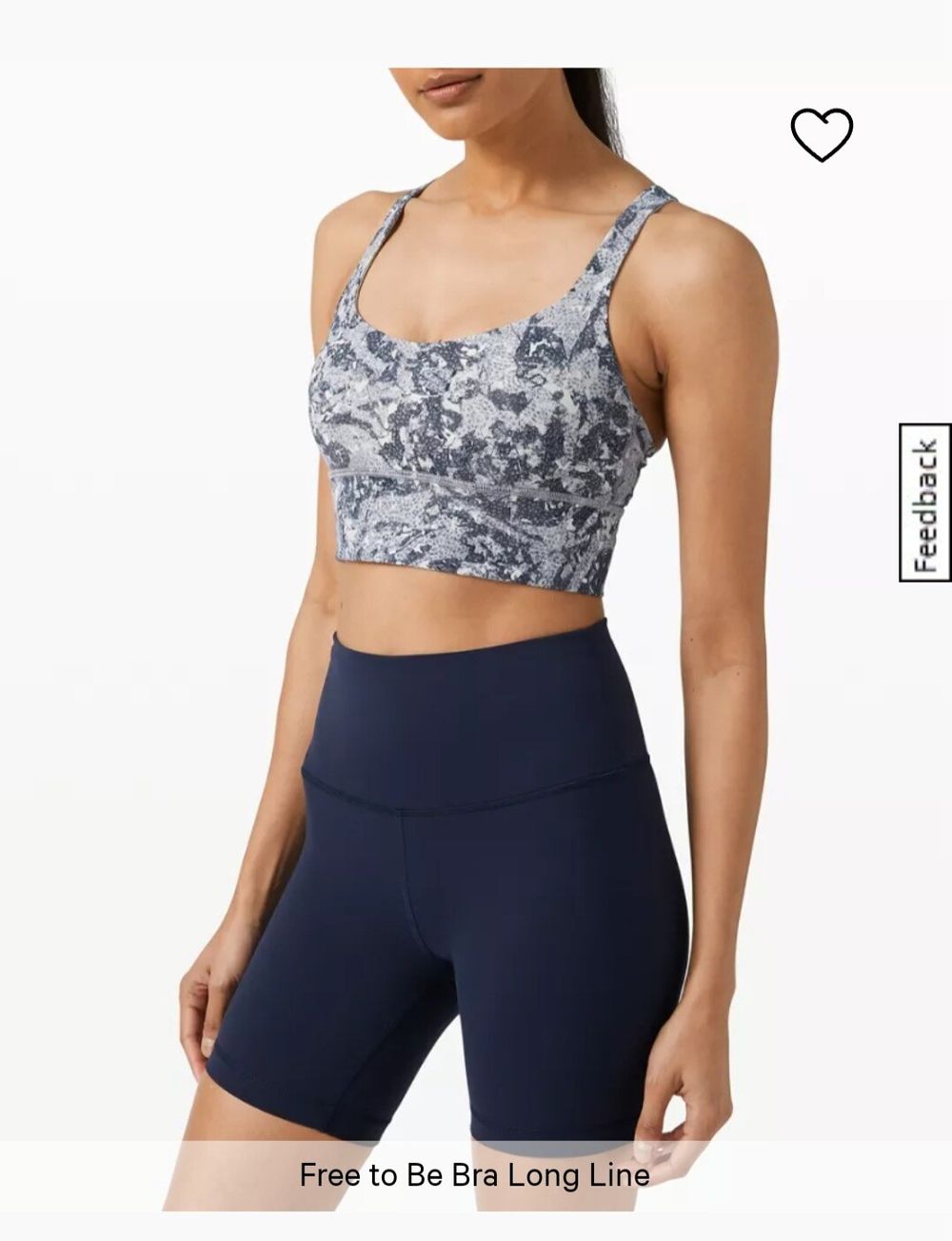 Free to Be long line sports bra