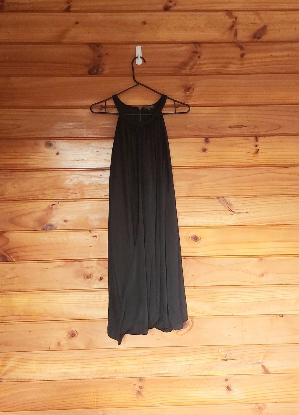 black semi bubble dress