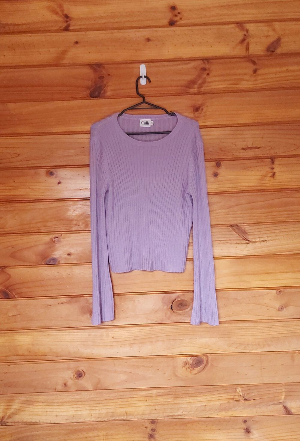 lavender ribbed jumper