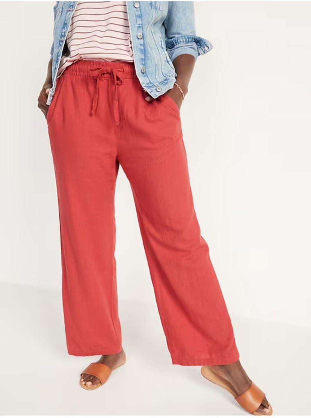 linen blend pants
