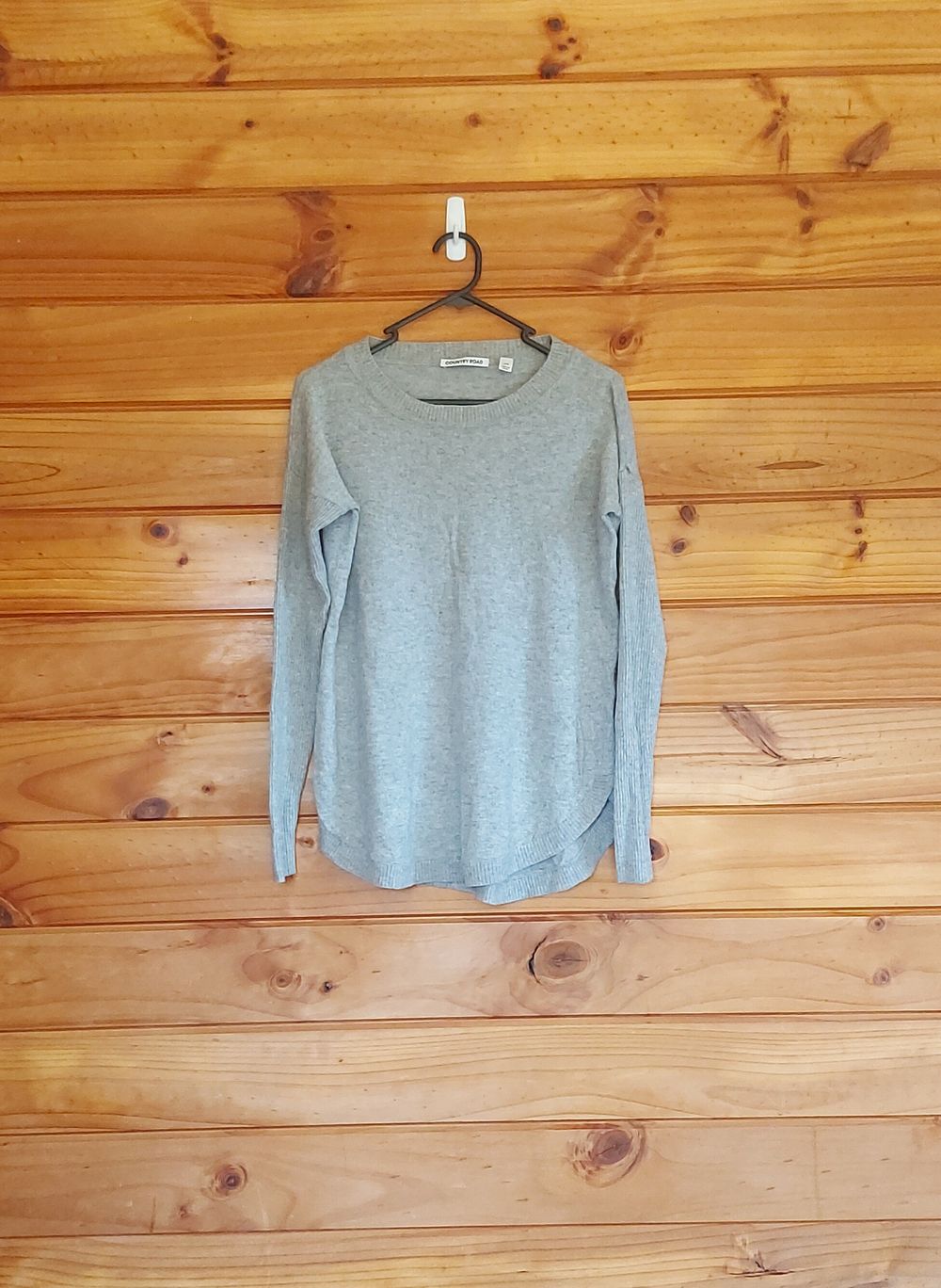 grey wool/yak blend jumper