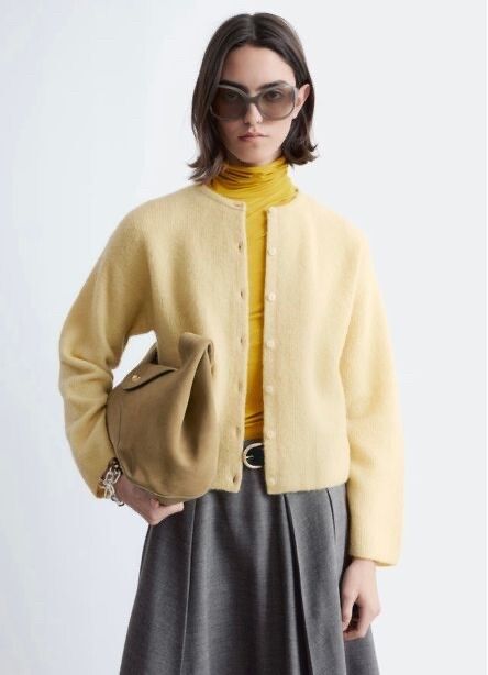 Alpaca-Blend knitted cardigan
