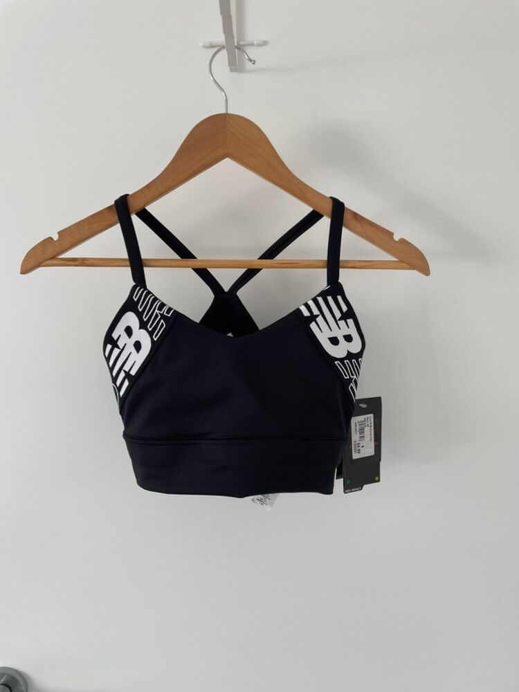 New Balance Black Crop Bra
