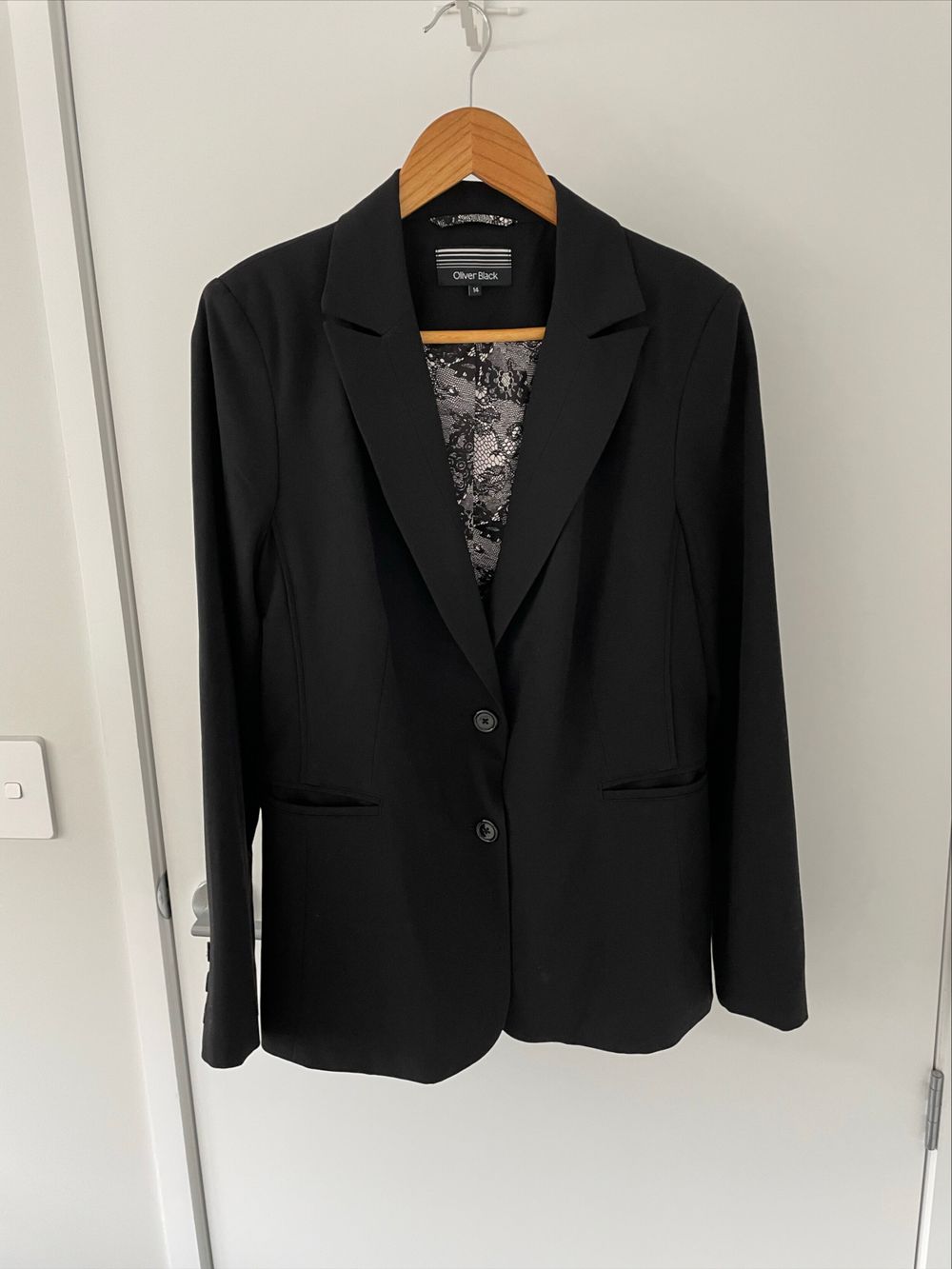 Oliver Black Black Blazer size 14