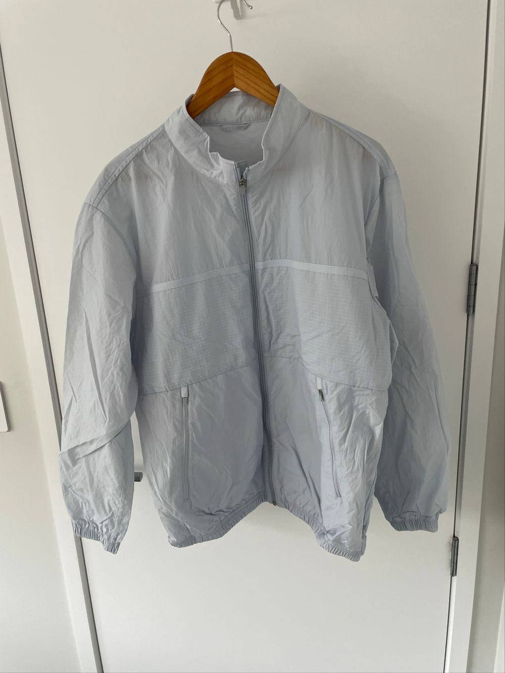 Topten Grey Zip-Up Windbreaker Jacket size XL