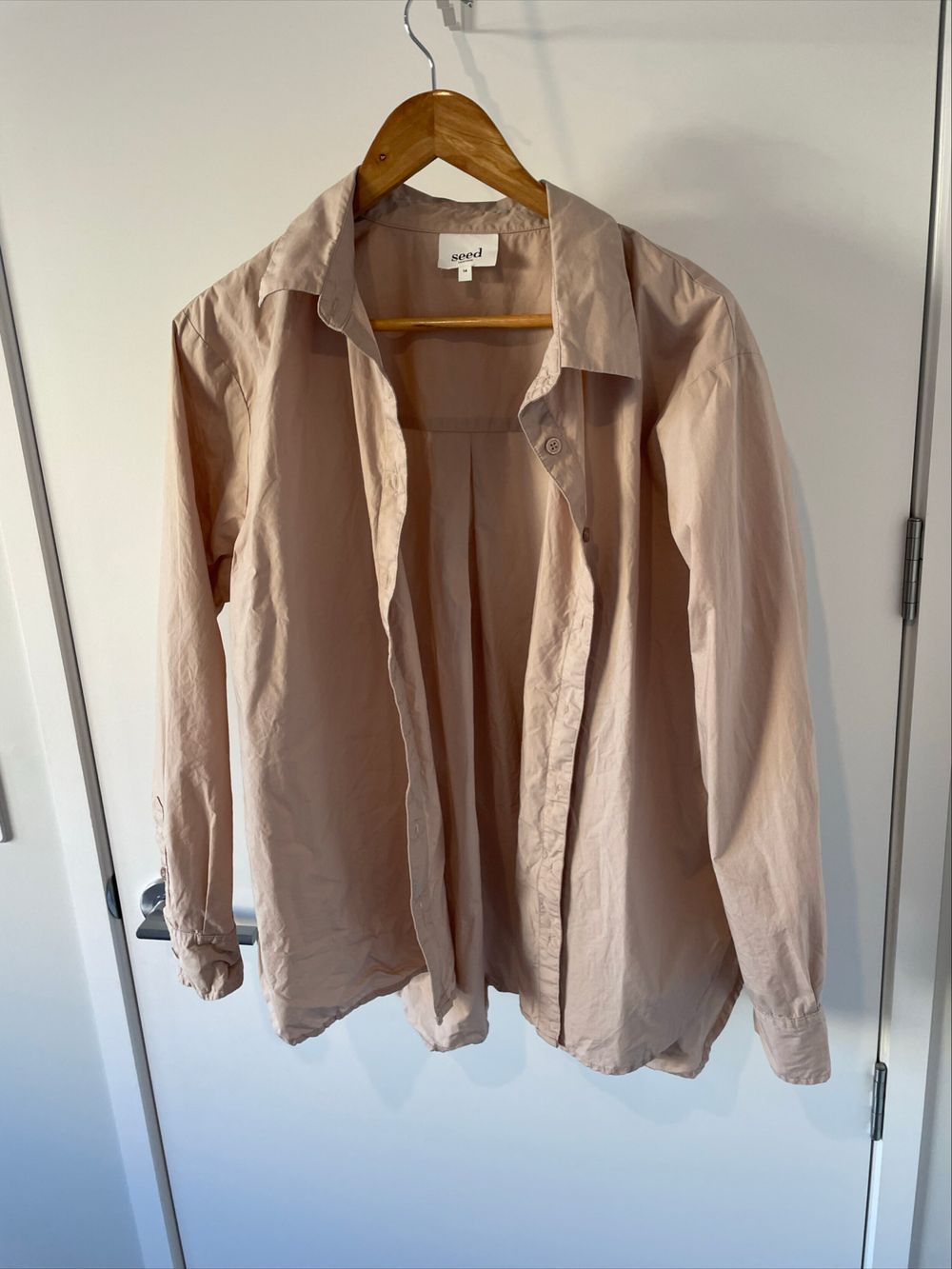 Seed Heritage Beige Long Sleeve Shirt size 14