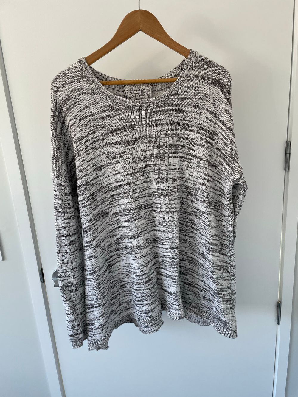Seed Heritage Grey Marle Cotton Jumper | Size M/L