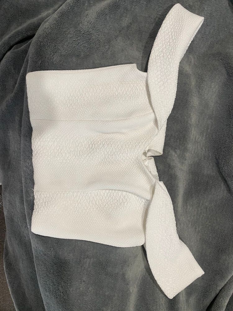 Bardot White Corset Top