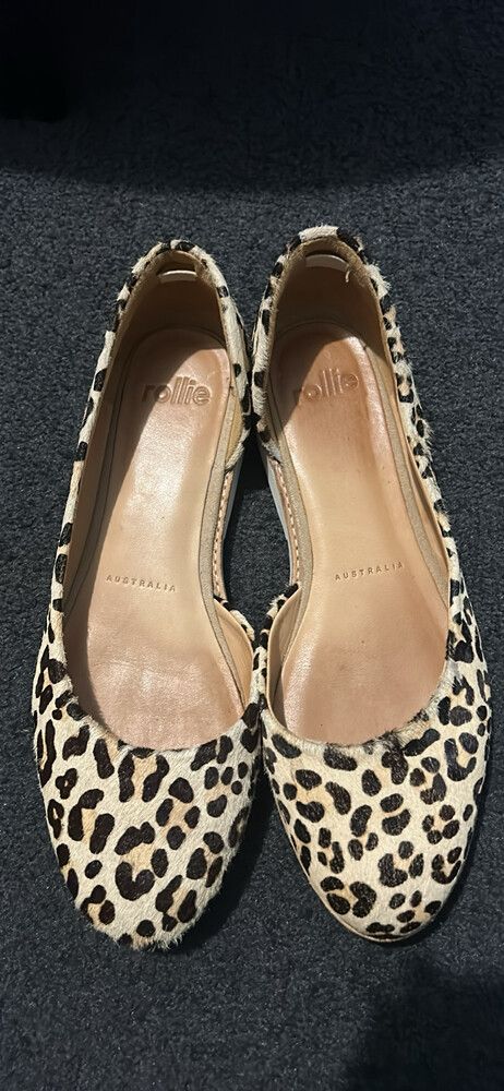 Rollie Leopard Print Flats
