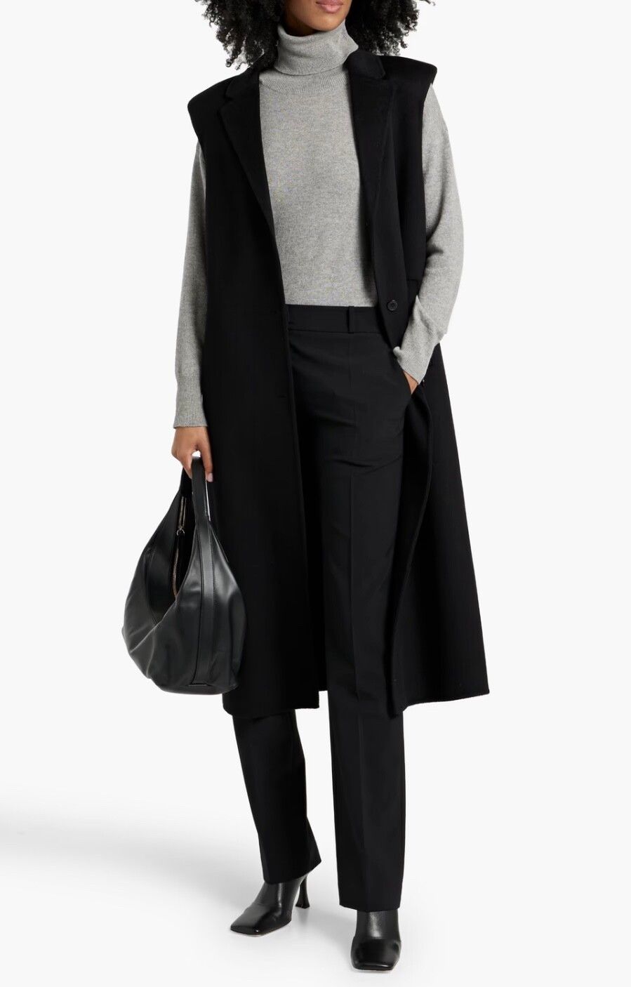 Loulou Studio Black Sleeveless Coat