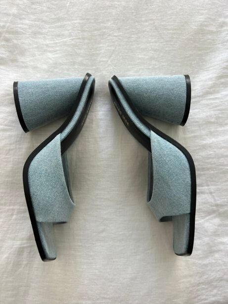 Denim Mules