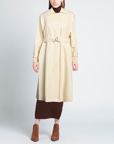 Oversized cotton-blend twill coat