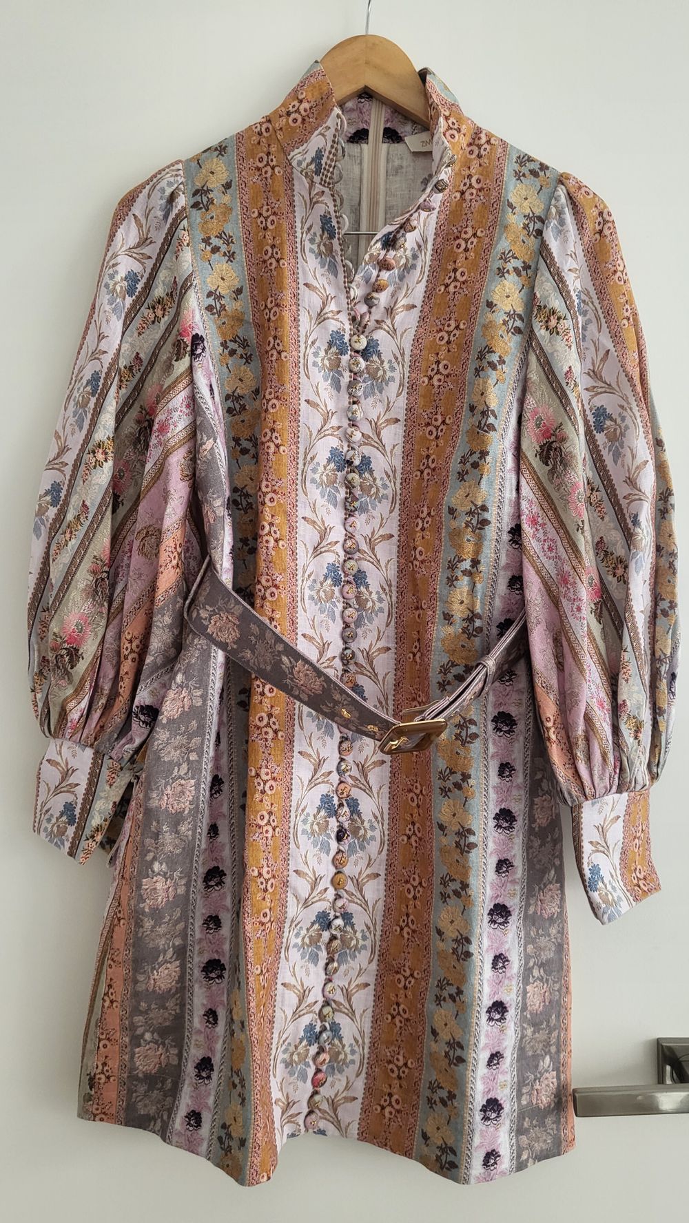 Authentic Zimmermann Luminous Mixed Ribbon Mini Dress 1