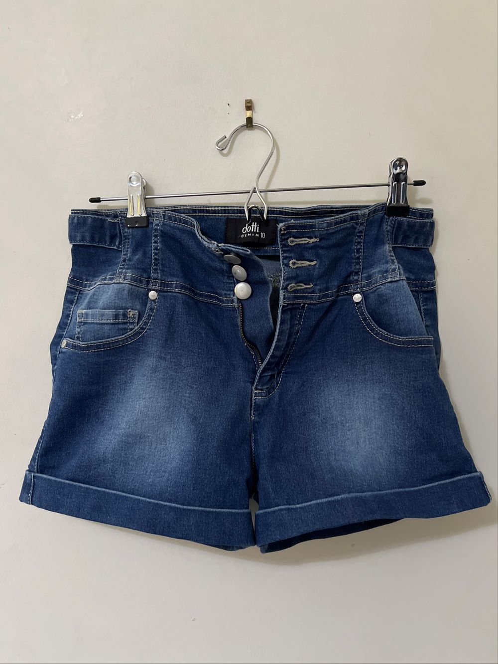 Classic Denim Mid Rise Shorts