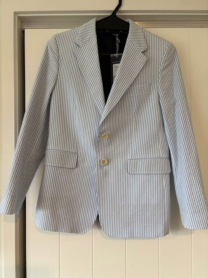 Vineyard Vines Blue Seersucker Blazer Size 14
