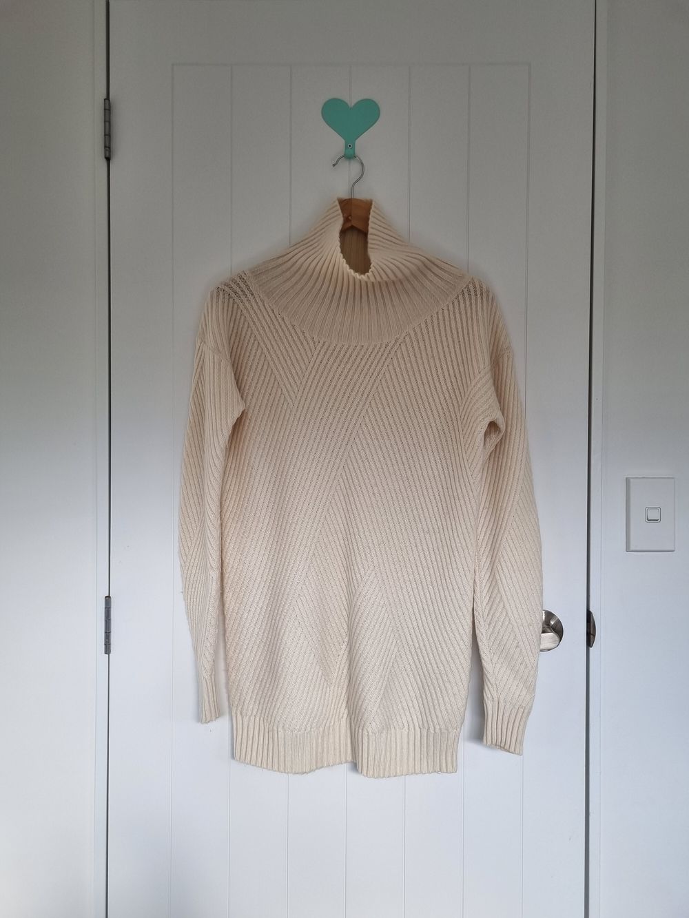 Diagonal Superluxe Cashmere Sweater