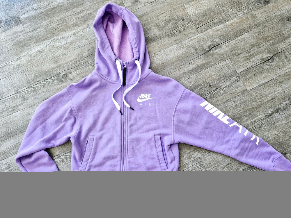 nike cropped hoodie purple
