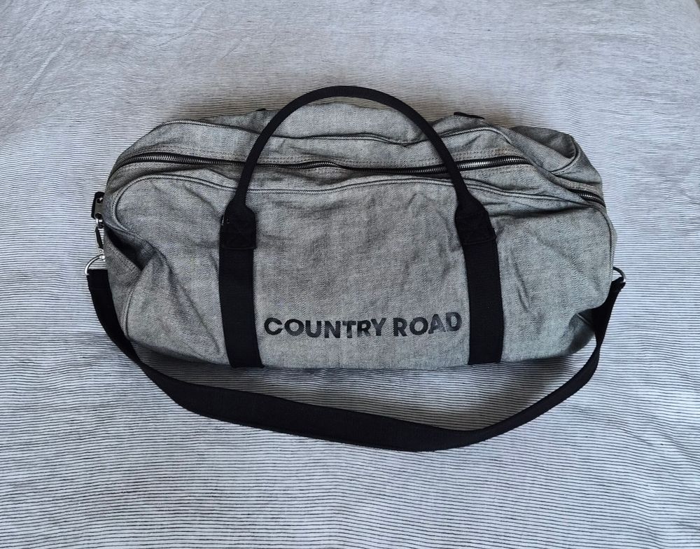 Country Road Denim Duffle Bag