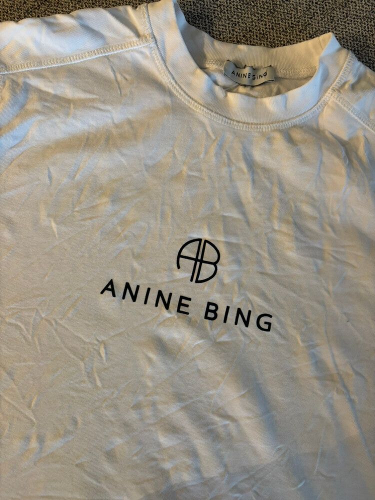 Anine Bing Jaylin Monogram Tee
