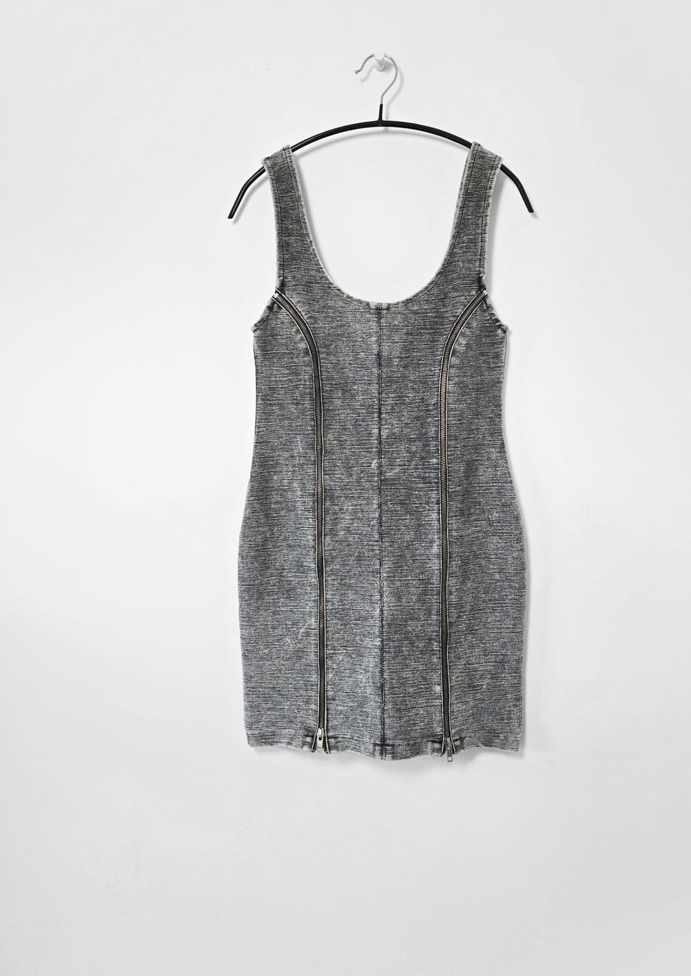 TWENTY SEVEN NAMES designer denim dress | Grey | Sz 12
