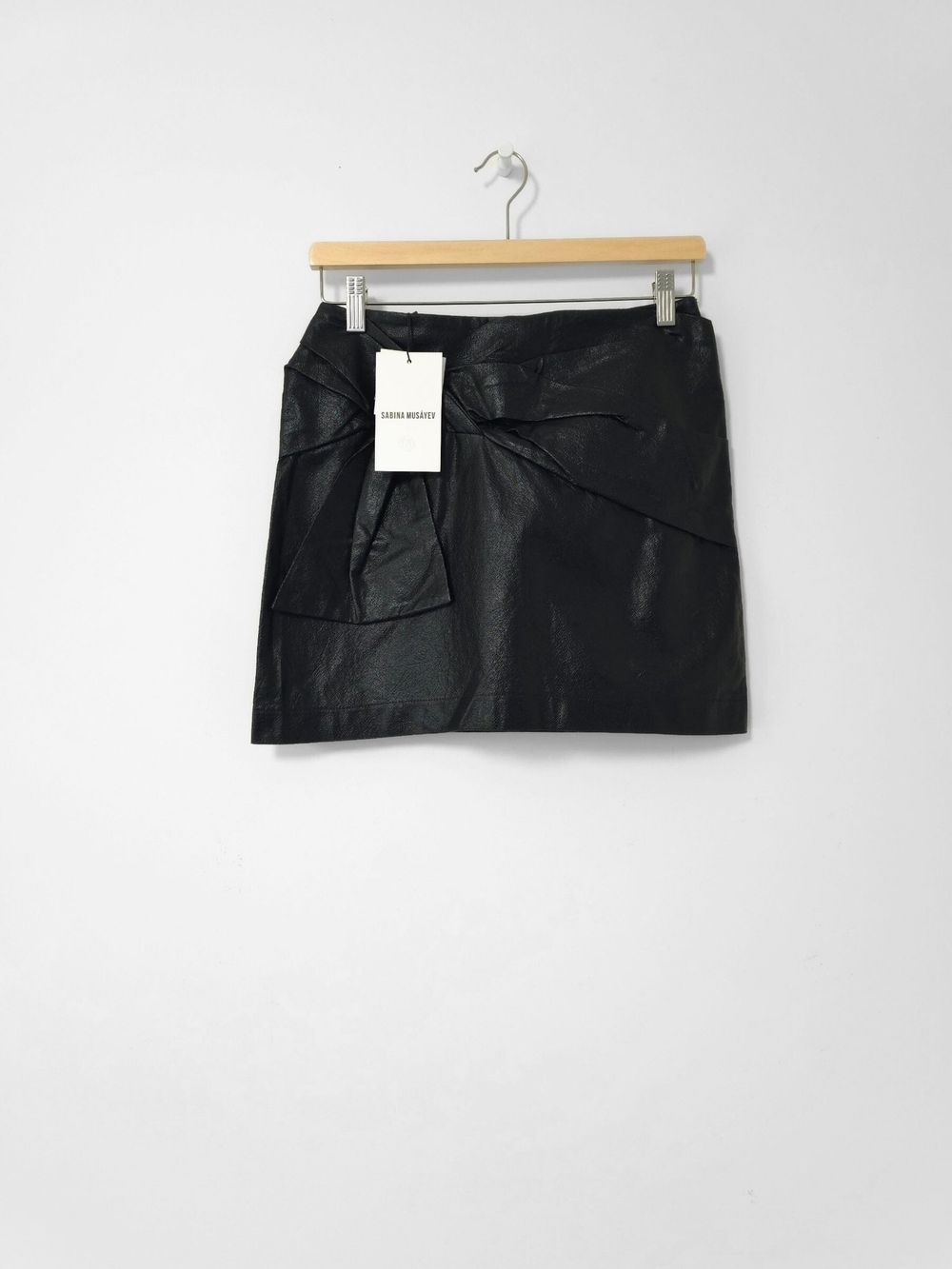 New SABINA MUSAYEV designer mini skirt | Black | Sz 8