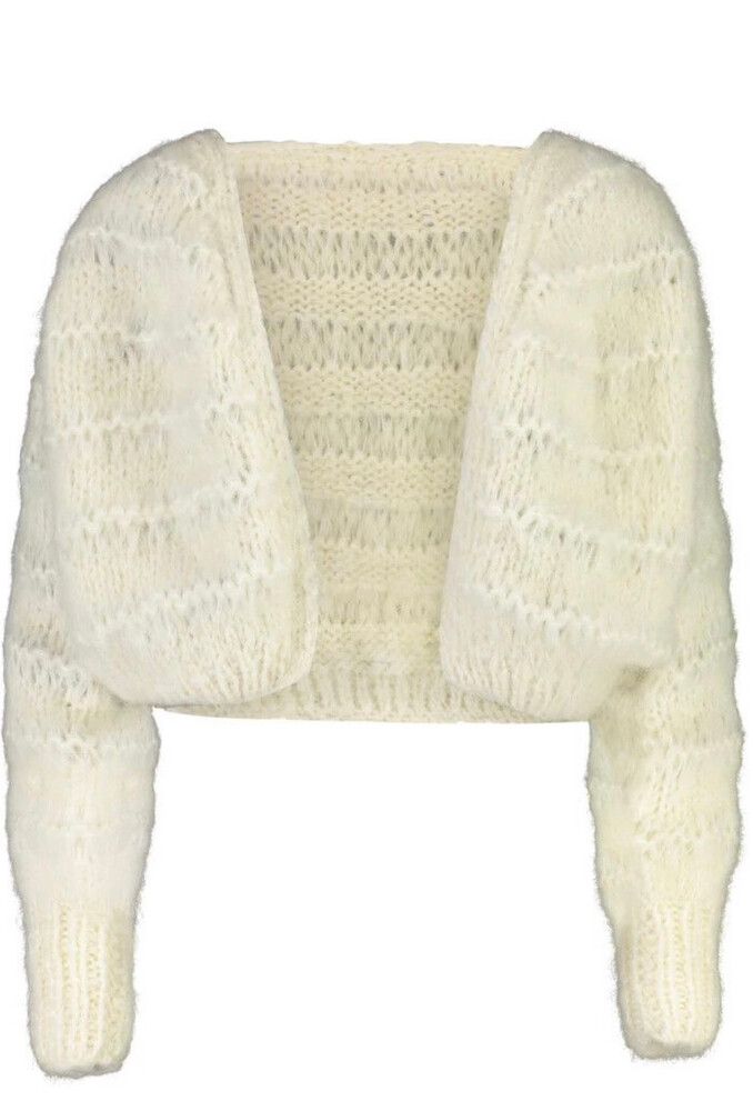 Becca Crop Cardigan (Creme)
