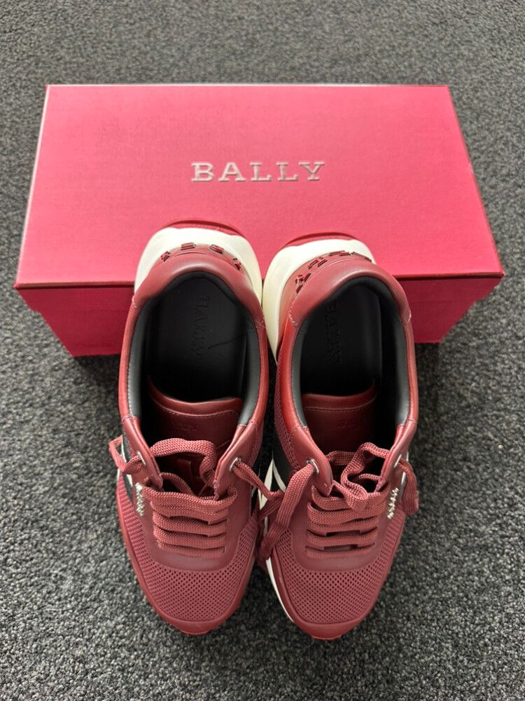Maroon Bally Sneakers