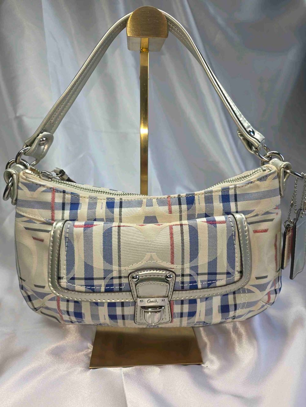 Vintage Coach Poppy Madras Plaid Tartan bag