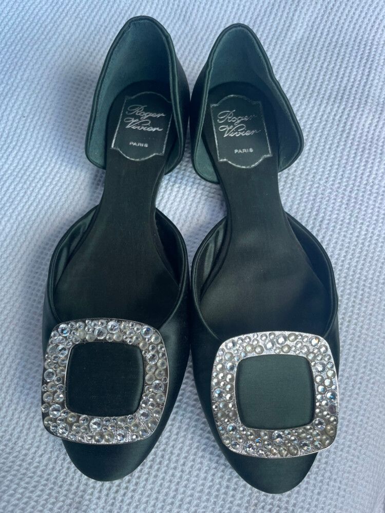 Roger Vivier Green Ballet Flats size 37
