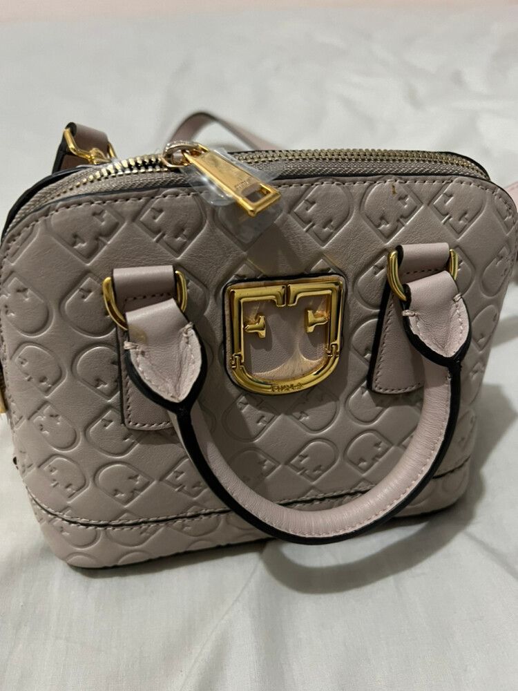 Furla Dusty Mauve Patterned Cross Body