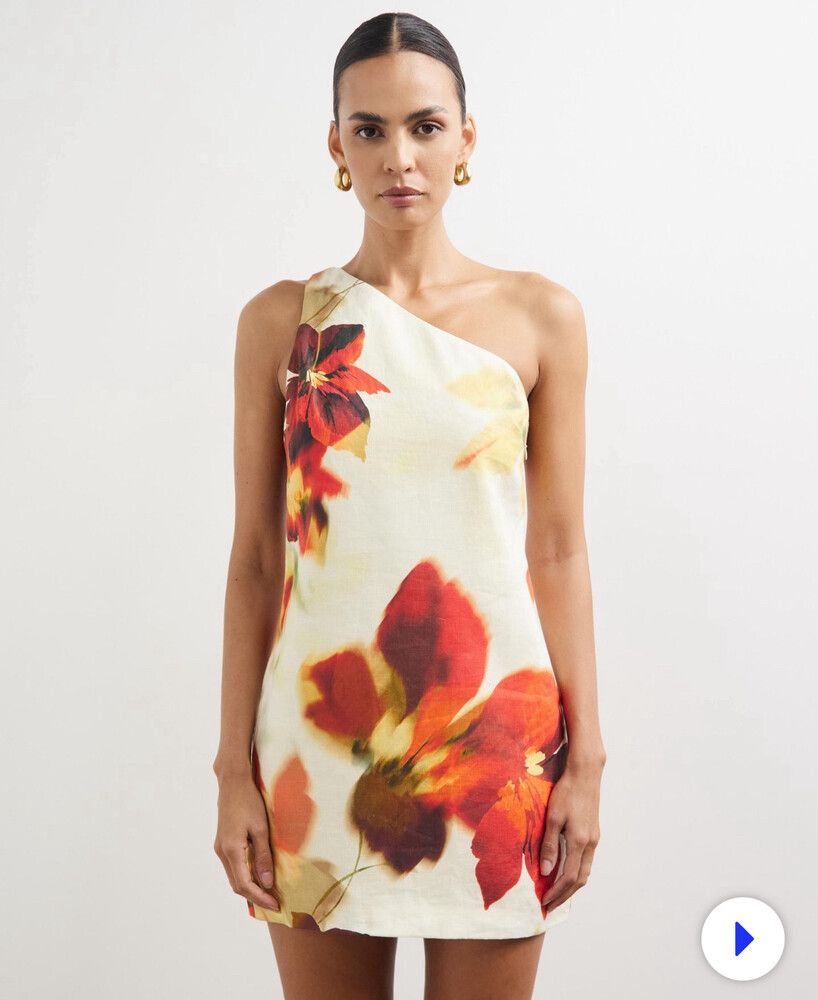 alora one shoulder dress Alora One Shoulder Shirt Dress