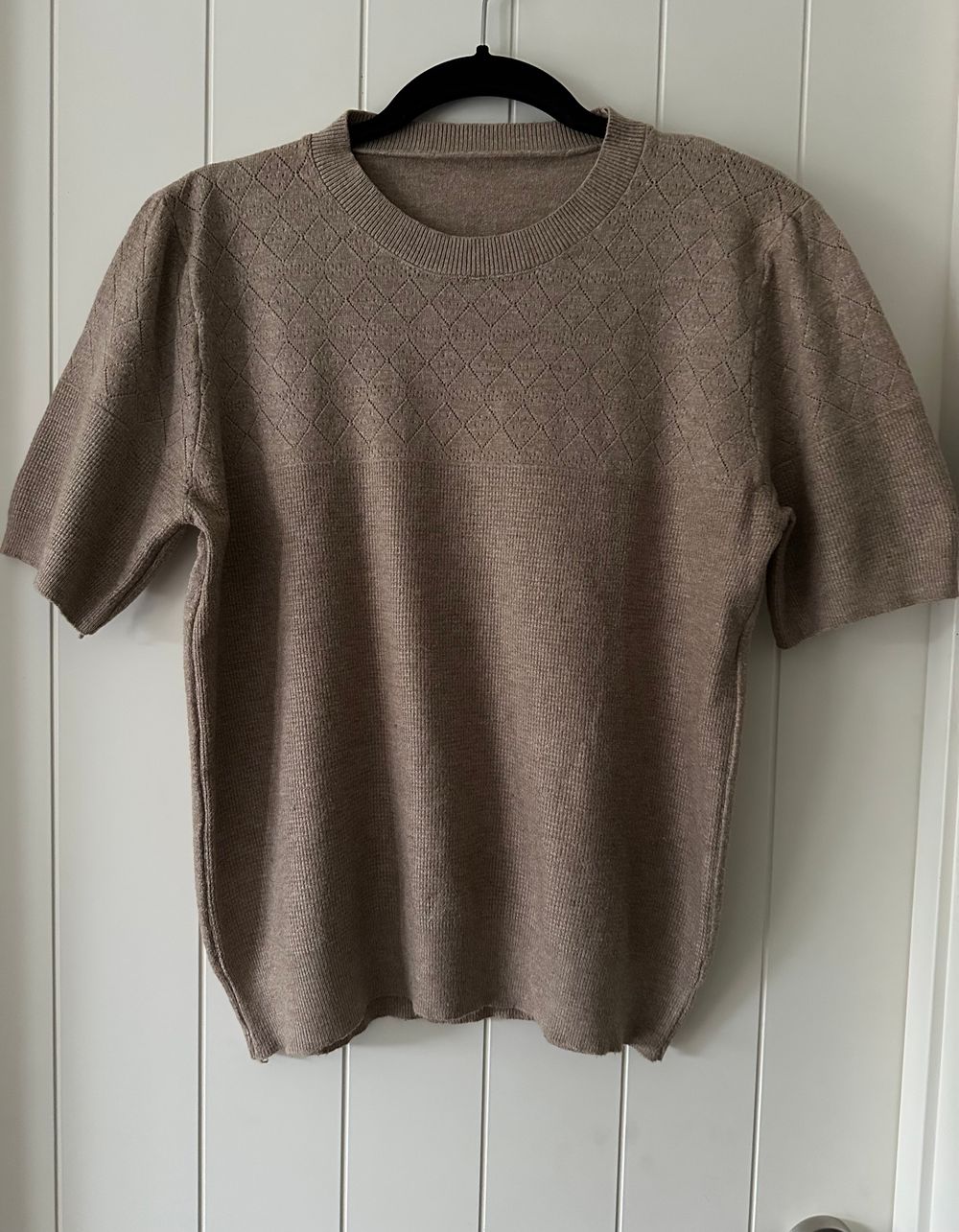 Jumper Brown Short Sleeve Knit