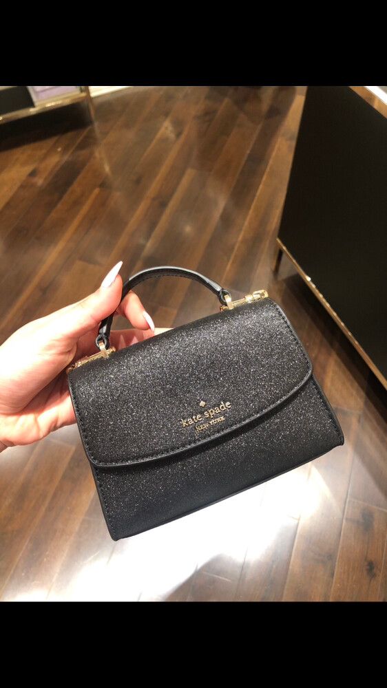 Kate Spade- New York Black Glitter Satchel