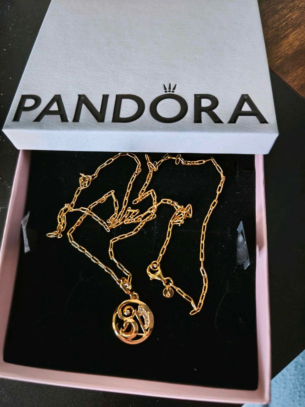 Pandora gold necklace